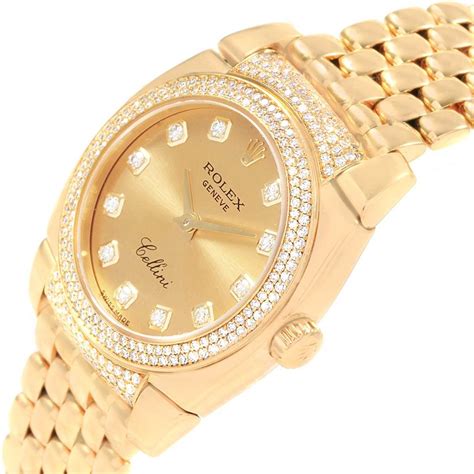 rolex cellini ladies 18k gold|rolex cellini price.